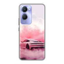 Чохол з авто Порше для Vivo Y36c – Рожевий Порше