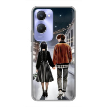 Чохол з дизайном Венздей 2 на Vivo Y36c – Венздей і Тайлер