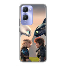 Чехол как приручить дракона на Vivo Y36c (Гикавка и Астрид)
