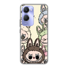 Чехол с Лабубу на Vivo Y36c – Коллаж Лабубу