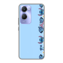 Чехол с принтом Стич на Vivo Y36c (Стич фон)