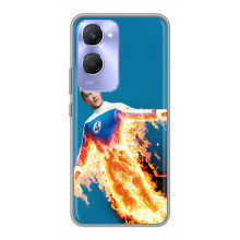 Чехол с принтом Фантастическая четверка для Vivo Y36c – Человек-Факел