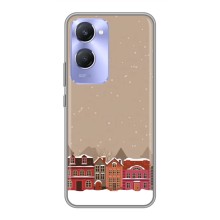 Новогодние, Праздничные Чехлы для Vivo Y36c - 2024 год (Зимний город)
