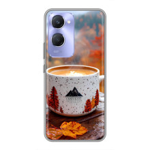 Чохол з унікальним дизайном 'Осінь з кавою' для Vivo Y36c – Кава на природі