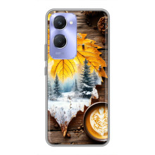 Чохол з унікальним дизайном 'Осінь з кавою' для Vivo Y36c – Осінньо-зимове кава