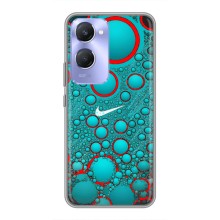 Силиконовый Чехол на Vivo Y36c с картинкой Nike – Найк зеленый