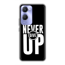 Силиконовый Чехол на Vivo Y36c с картинкой Nike (Never Give UP)