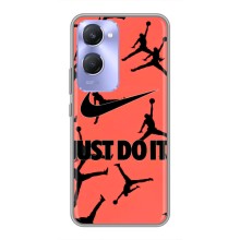 Силиконовый Чехол Nike Air Jordan на Виво В36с (Just Do It)