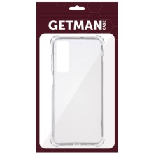 TPU чехол GETMAN Ease logo усиленные углы для Vivo Y51 (2020) / Y31 – Прозрачный