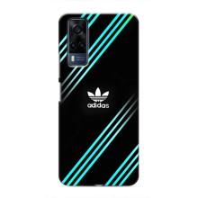 Чехлы Адидас для Vivo Y51 (2020) (AlphaPrint) (Адидас с полосами)