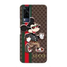 Чехлы ГУЧЧИ для ВиВО Y51 (2020) (AlphaPrint) (Маус Гуччи)