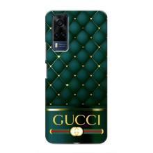 Чехлы ГУЧЧИ для ВиВО Y51 (2020) (AlphaPrint) (Текстура Гуччи)
