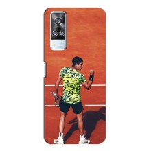 Чехлы с принтом Спортивная тематика для Vivo Y51 (2020) – Алькарас Теннисист