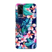 Чохол для Vivo Y51 (2020) - з принтом (Дизайнерські) (AlphaPrint) (Мальовничі квіти)