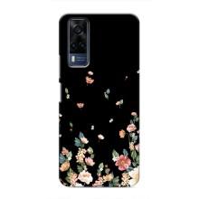 Чохол для Vivo Y51 (2020) - з принтом (Дизайнерські) (AlphaPrint) (Маленькі квіти)