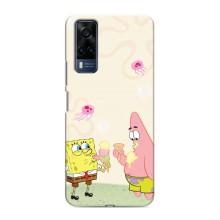 Чехол Губка Боб для ВиВО Y51 (2020) – Патрик и Боб