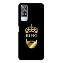 Чехол (Корона на чёрном фоне) для Виво У51 (2020) – KING