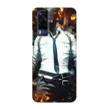 Силиконовый чехол с картинкой "Герой Pubg" на Vivo Y51 (2020) – Man Пубг