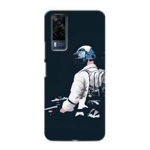 Силиконовый чехол с картинкой "Герой Pubg" на Vivo Y51 (2020) – В экиперовке