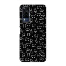 Чохол з принтом для Vivo Y51 (2020) (AlphaPrint) Модні коти (Маленькі котики)