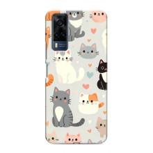 Чохол з малюнком кіт на Vivo Y51 (2020) – Колаж котів