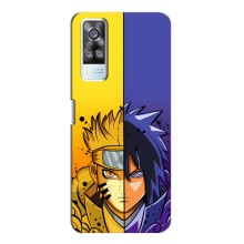 Купить Чехлы на телефон с принтом Anime для Виво У51 (2020) (Naruto Vs Sasuke)