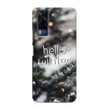 Новогодние, Праздничные Чехлы для Vivo Y51 (2020) - 2024 год (Hello winter)