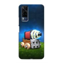 Силиконовый Чехол (атрибутика Клеш Роял) для Vivo Y51 (2020) – Пушка
