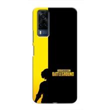 Чехол (TPU) с картинкой "Лого Пабг" на Виво У51 (2020) – Battlegrounds