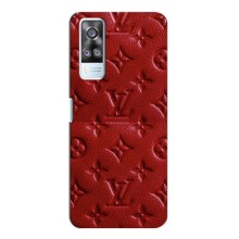 Текстурний Чохол Louis Vuitton для Віво У51 (2020) – Червоний ЛВ
