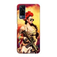 ЗСУ Чехлы (TPU) для Vivo Y51 (2020) (Женщина солдат)