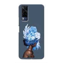 Чехлы (ART) Цветы на VIVO Y53S (VPrint) (Цветы на голове)
