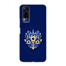 Чохли для VIVO Y53S Укр. Символіка (AlphaPrint) (Квітковий Герб)