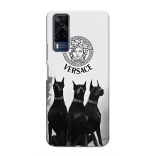 Чехлы VERSACE для Виво у53с (PREMIUMPrint) (Доберман Версаче)