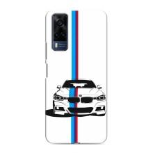 Чехол для Виво у53с - с принтом БМВ (AlphaPrint) (Машина БМВ)