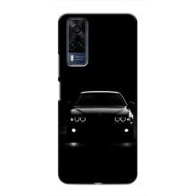 Чехол для Виво у53с - с принтом БМВ (AlphaPrint) (Машина BMW)