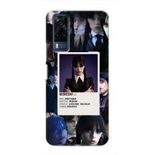 Чехлы Венсдей на VIVO Y53S Уэнсдей (AlphaPrint) (коллаж Уэнздей)