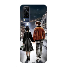 Чехол с дизайном Венздей 2 на VIVO Y53S – Уэнсдей и Тайлер