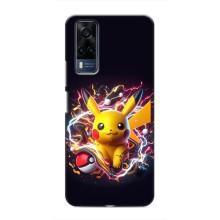 Чехол с Пикачу на VIVO Y53S – Пикачу с мячом