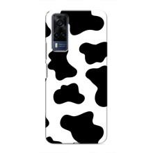 Чохол з принтом корови на ВіВО Y53S – Чорний принт