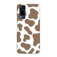 Чохол з принтом корови на ВіВО Y53S – Коричневий принт