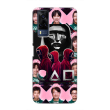 Чехол Гра в кальмара для VIVO Y53S – Персонажи игры кальмара