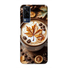 Чехол с уникальным дизайном «Осень с кофе» для VIVO Y53S – Пряный кофе