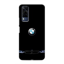 Силиконовый бампер с картинкой машины на VIVO Y53S (Черный BMW)