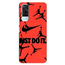 Силіконовый Чохол Nike Air Jordan на Віво Y53S – Just Do It