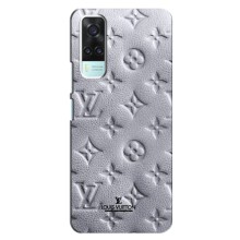 Текстурный Чехол Louis Vuitton для Виво Y53S (Белый ЛВ)