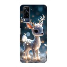 Яркий чехол для VIVO Y53S с Зимними Оленятами