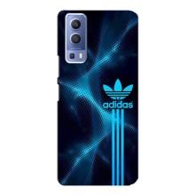 Чохли Адидас для Vivo Y72 (AlphaPrint) (Синій Адідас)