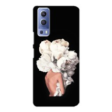 Чехлы (ART) Цветы на Vivo Y72 (VPrint) (Белые цветы)