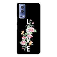 Чехлы для любимой на ВіВО Y72 (VPrint) (Квіти LOVE)